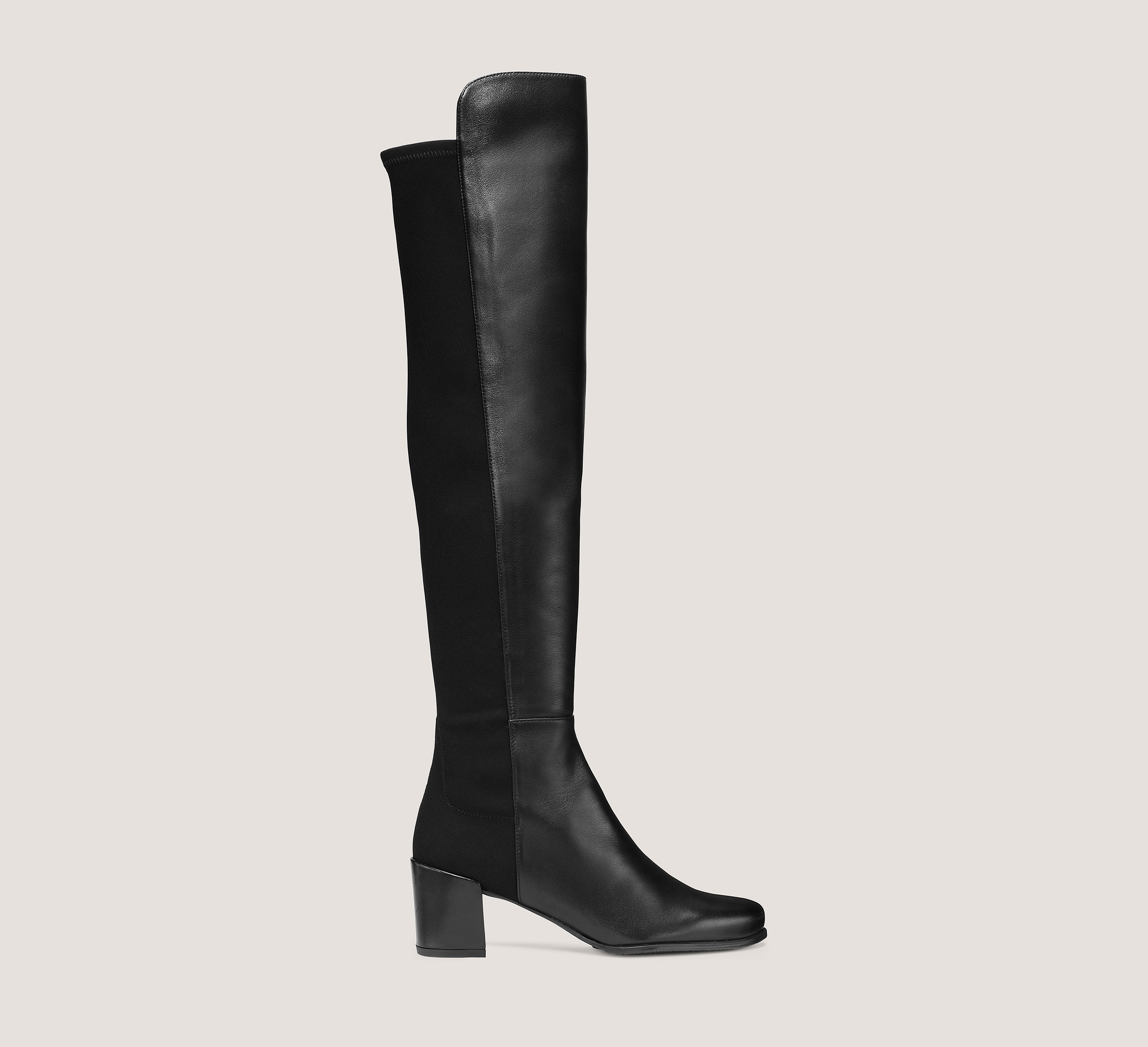 City Block Boot, Black Nappa Leather, Size: 4.5 Medium