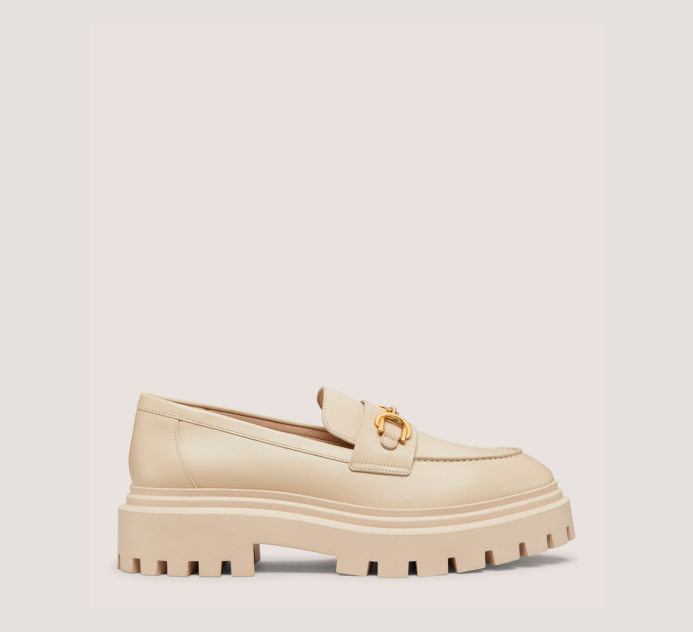 Owen Buckle Ultra Lug Loafer, Museline Smooth Leather, Size: 10 Medium