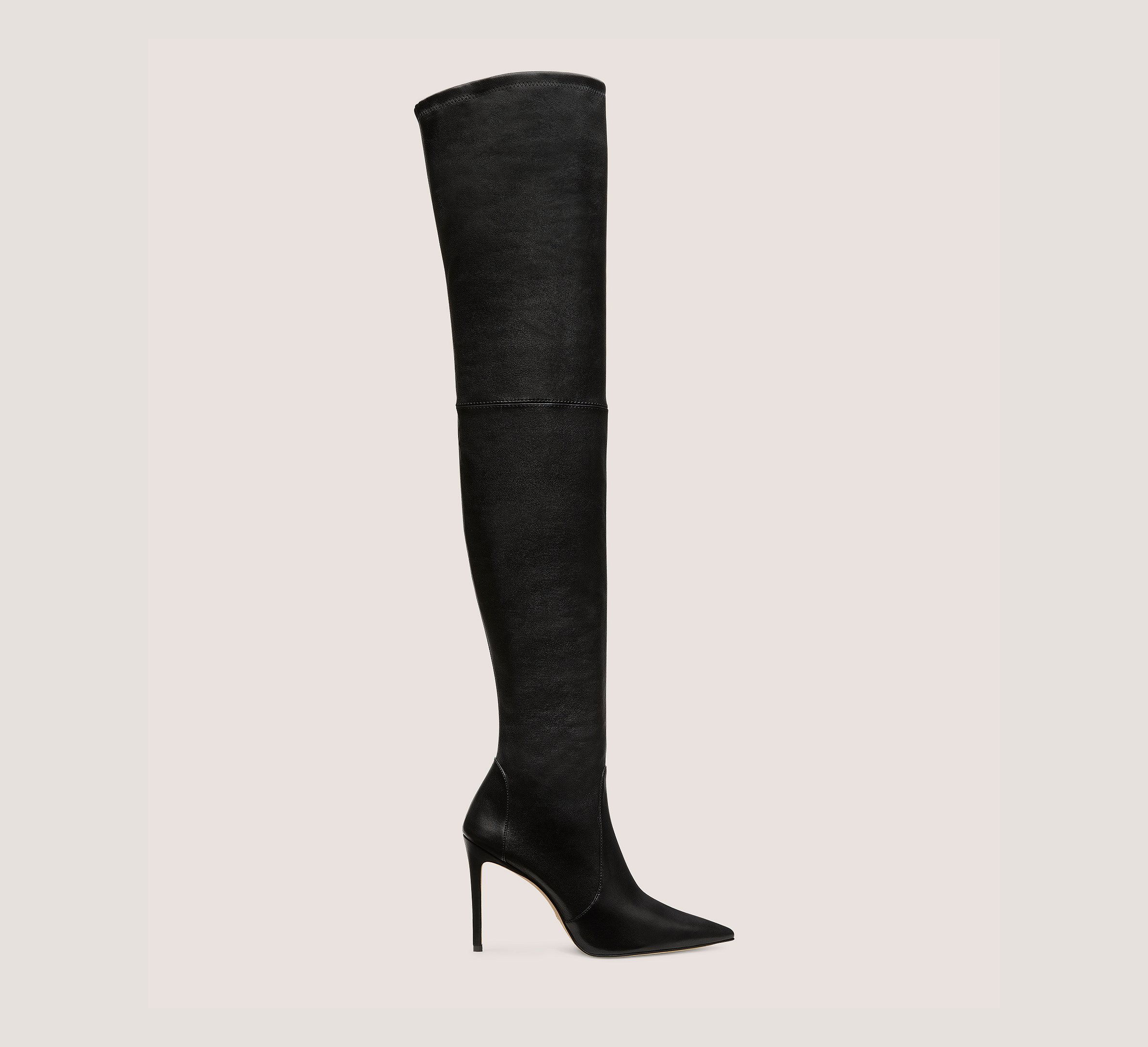 Ultrastuart 100 Stretch Boot, Black Stretch Nappa Leather, Size: 7 Medium