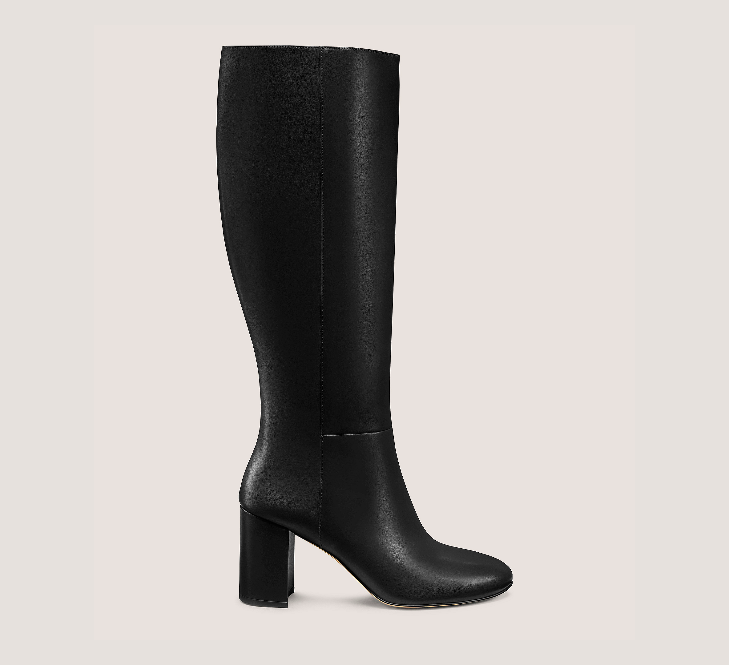 Wynn Zip Boot 75, Black Smooth Leather, Size: 11 Medium