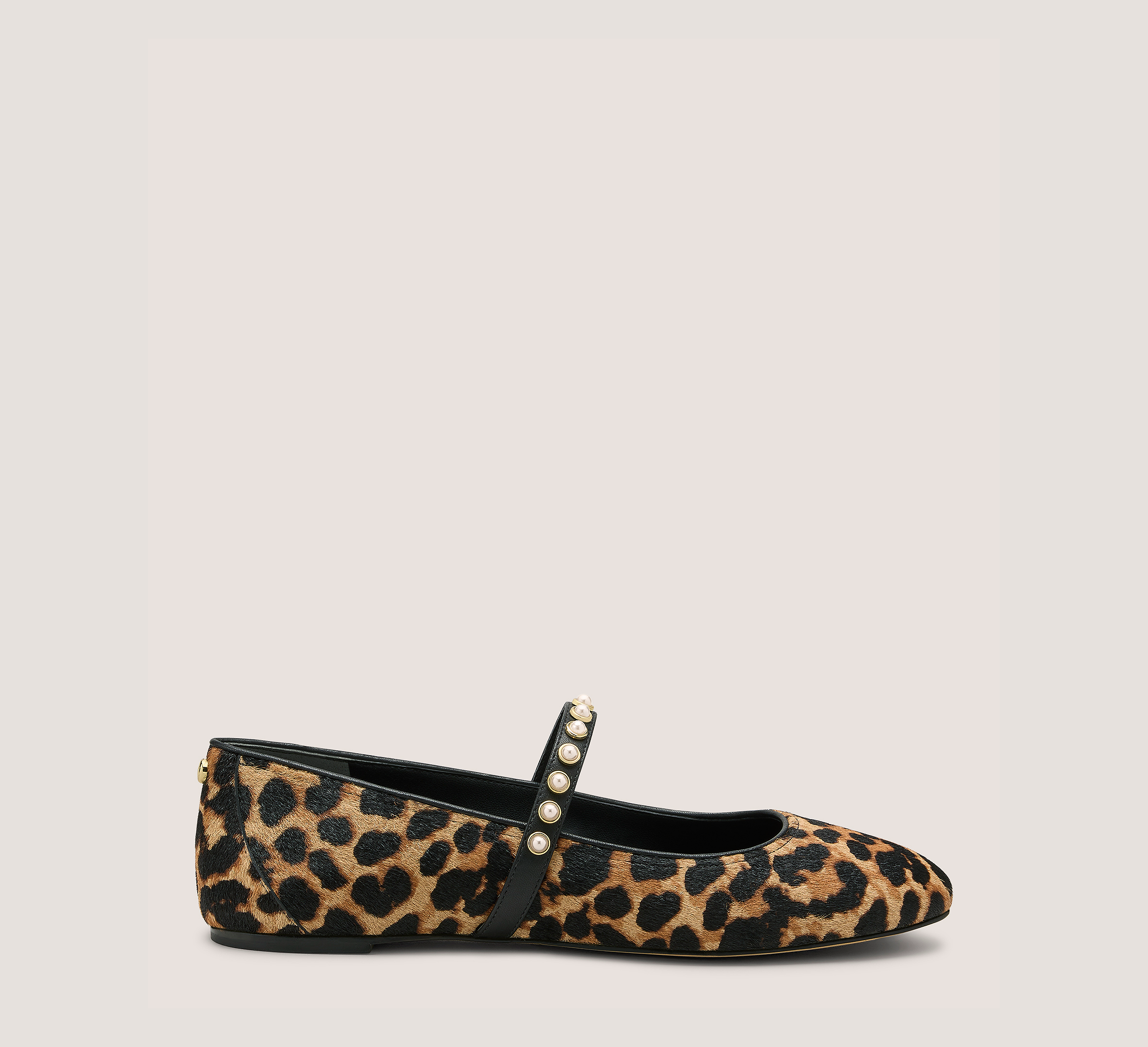 Ari Pearl Ballet Flat, Cheetah Calf Hair, Size: 7 Medium