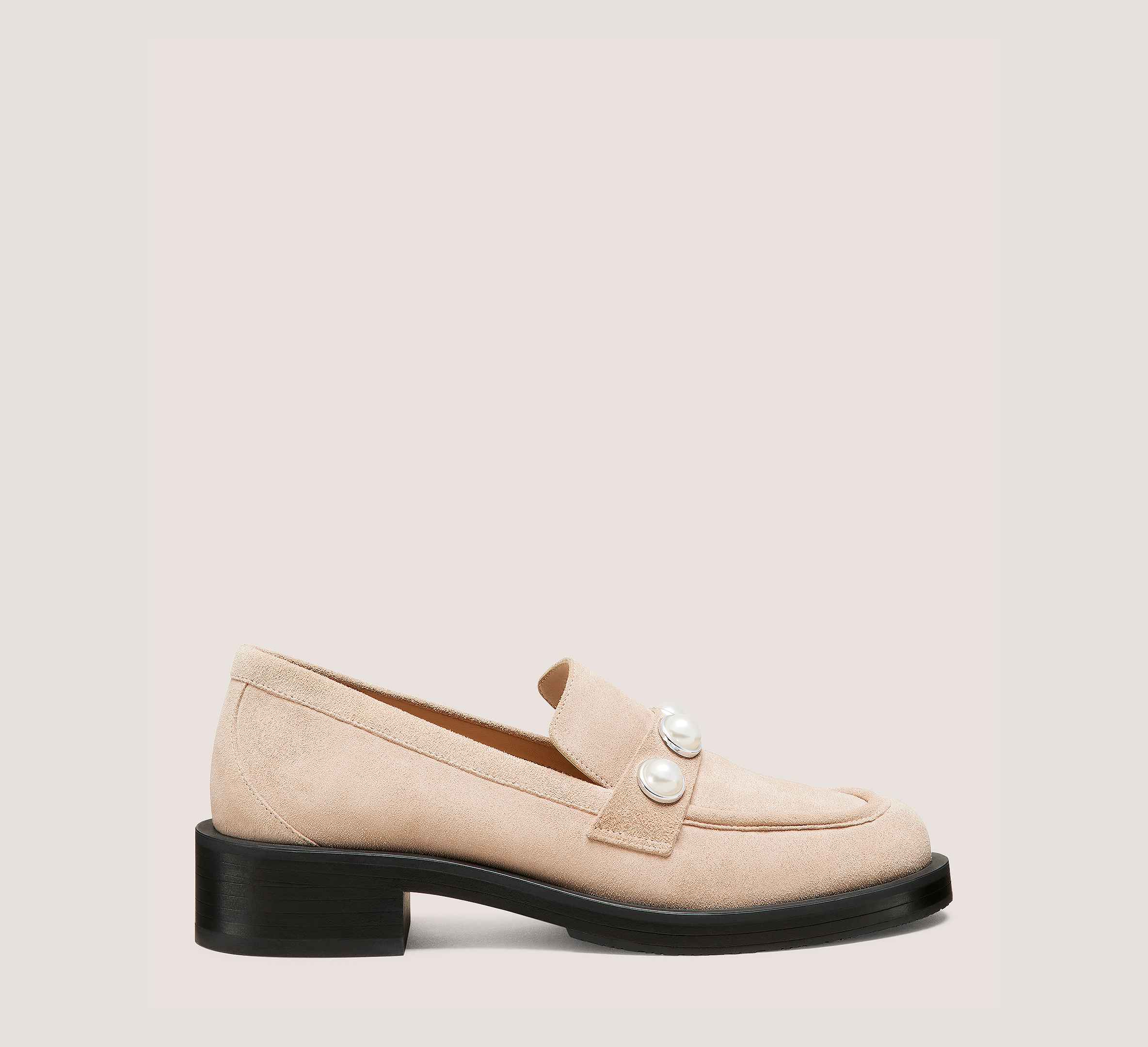 Portia Bold Loafer, Sabbia Sport Suede, Size: 8 Medium