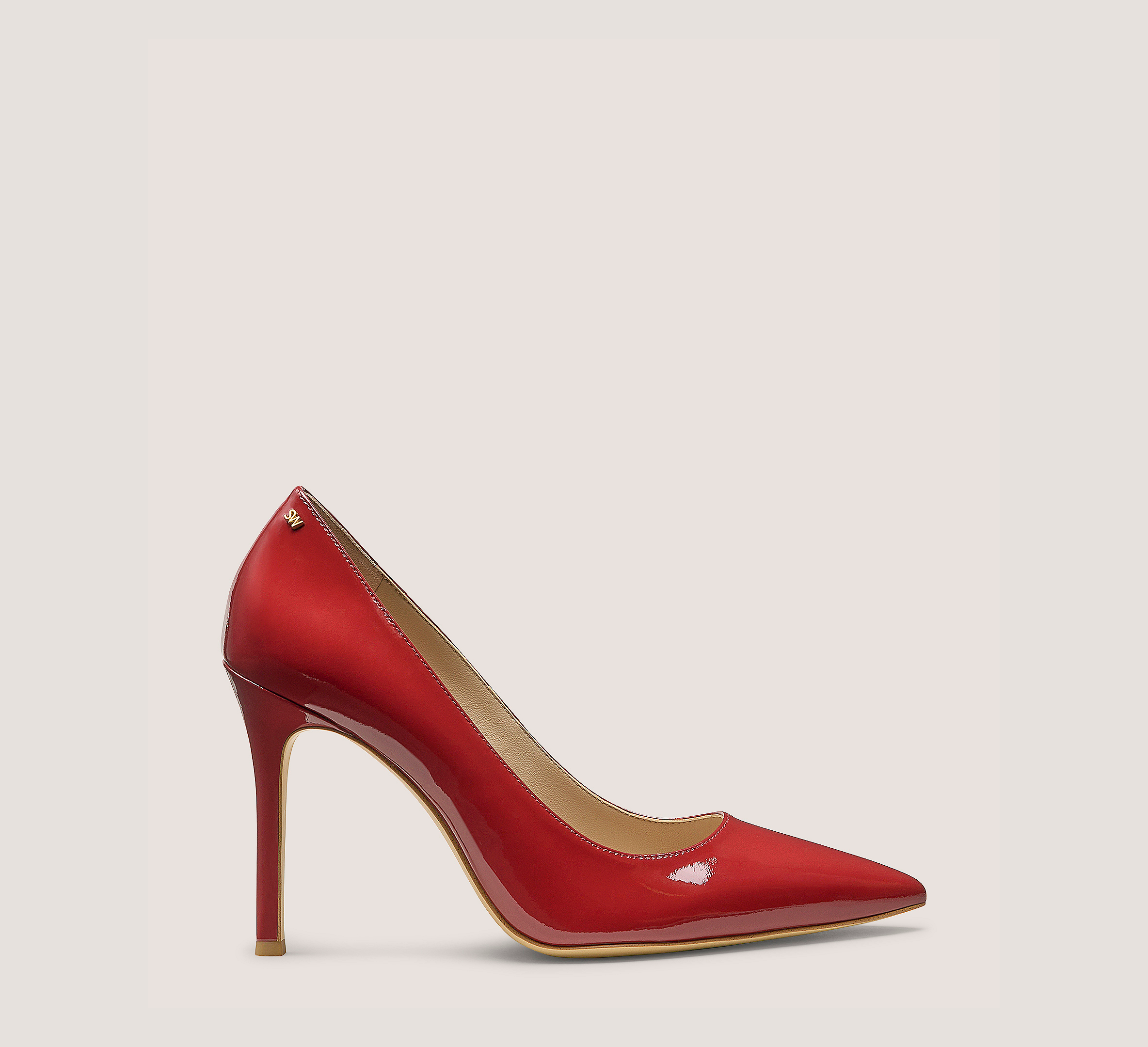 Jones Pump 95, Brick Red Patent Leather, Size: 10 Medium