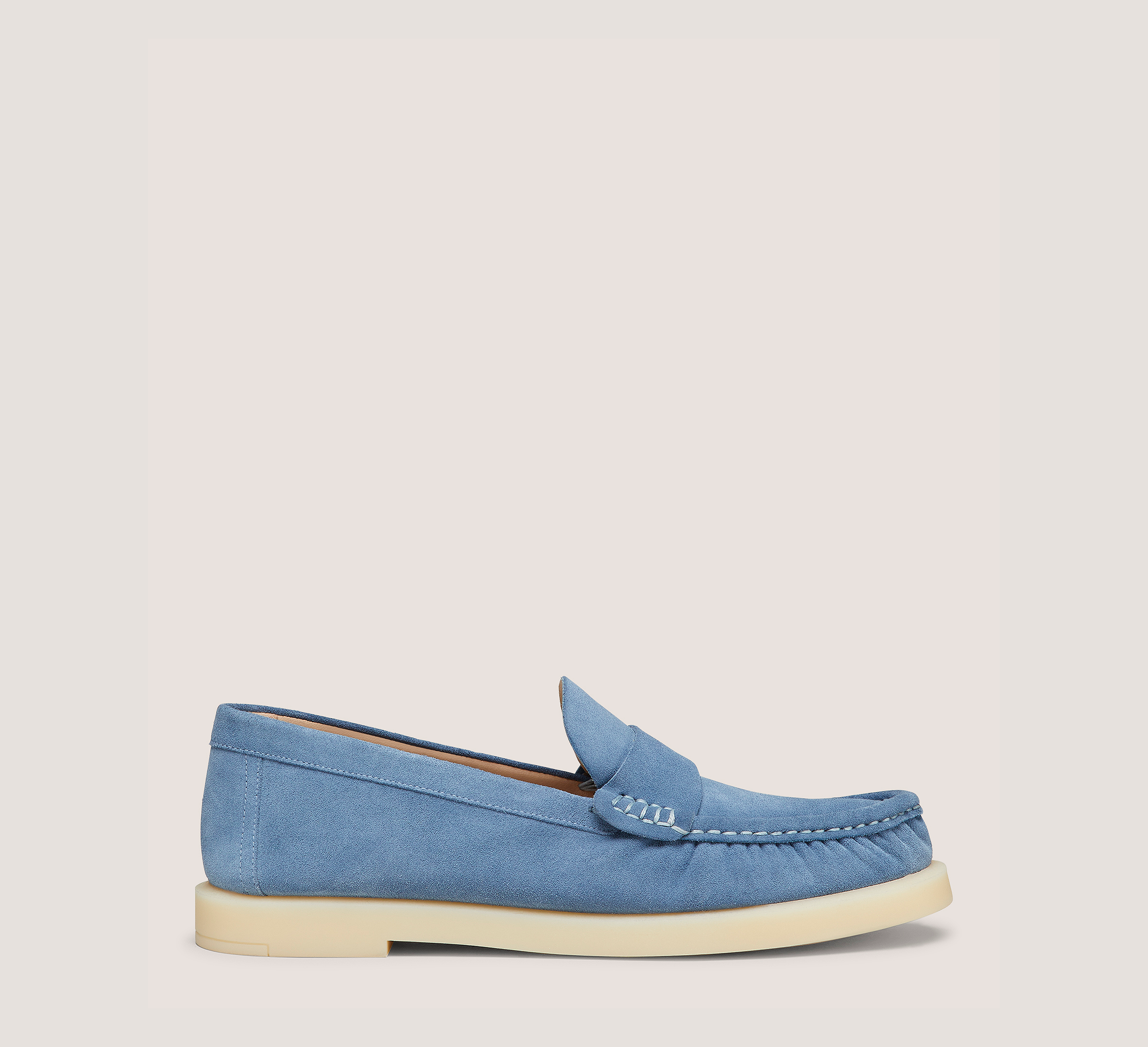 Blake Loafer, Blue Steel & Cream Sport Suede, Size: 8 Medium