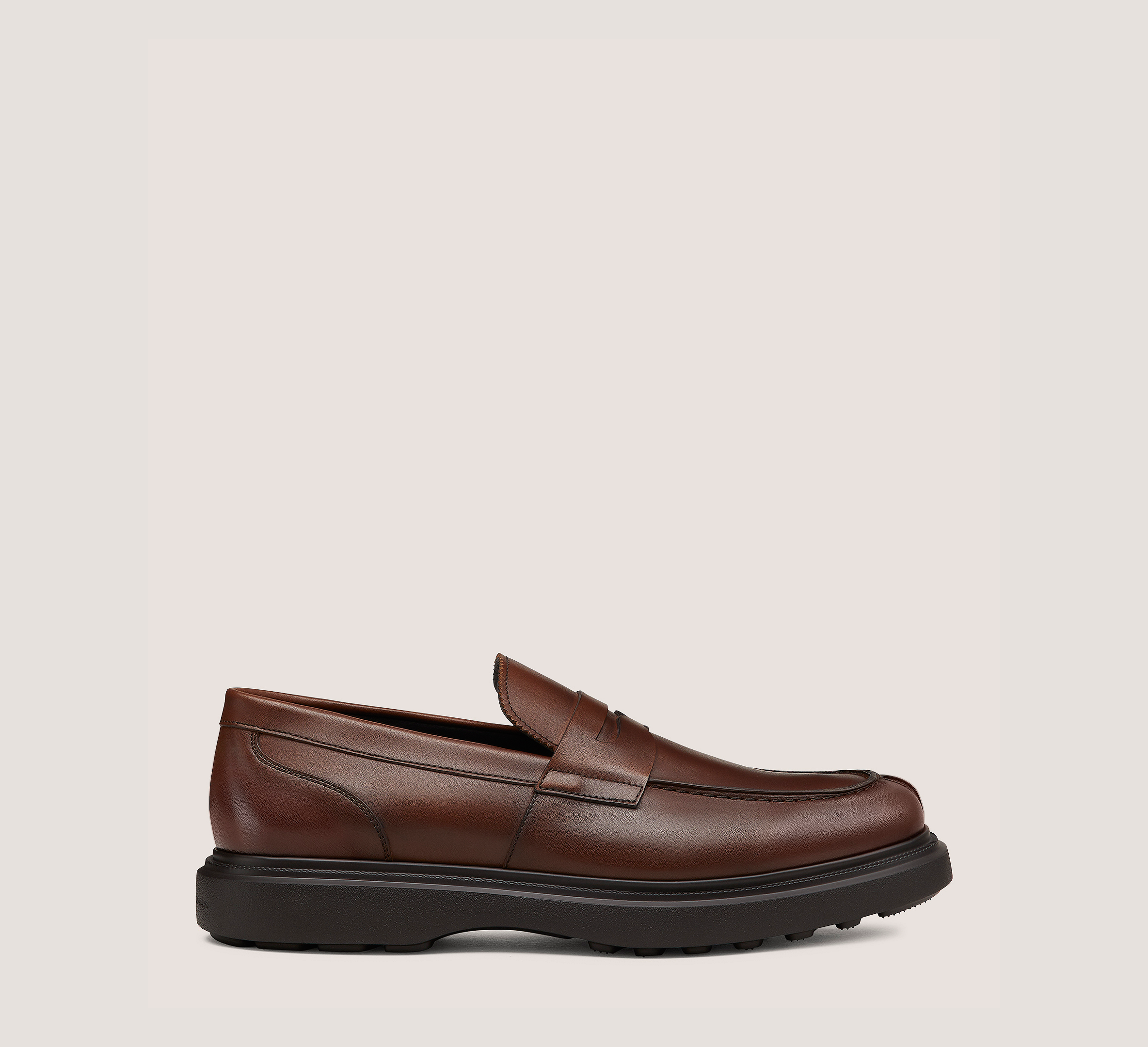 Alvin Loafer, Brown Leather, Size: 9.5 Medium