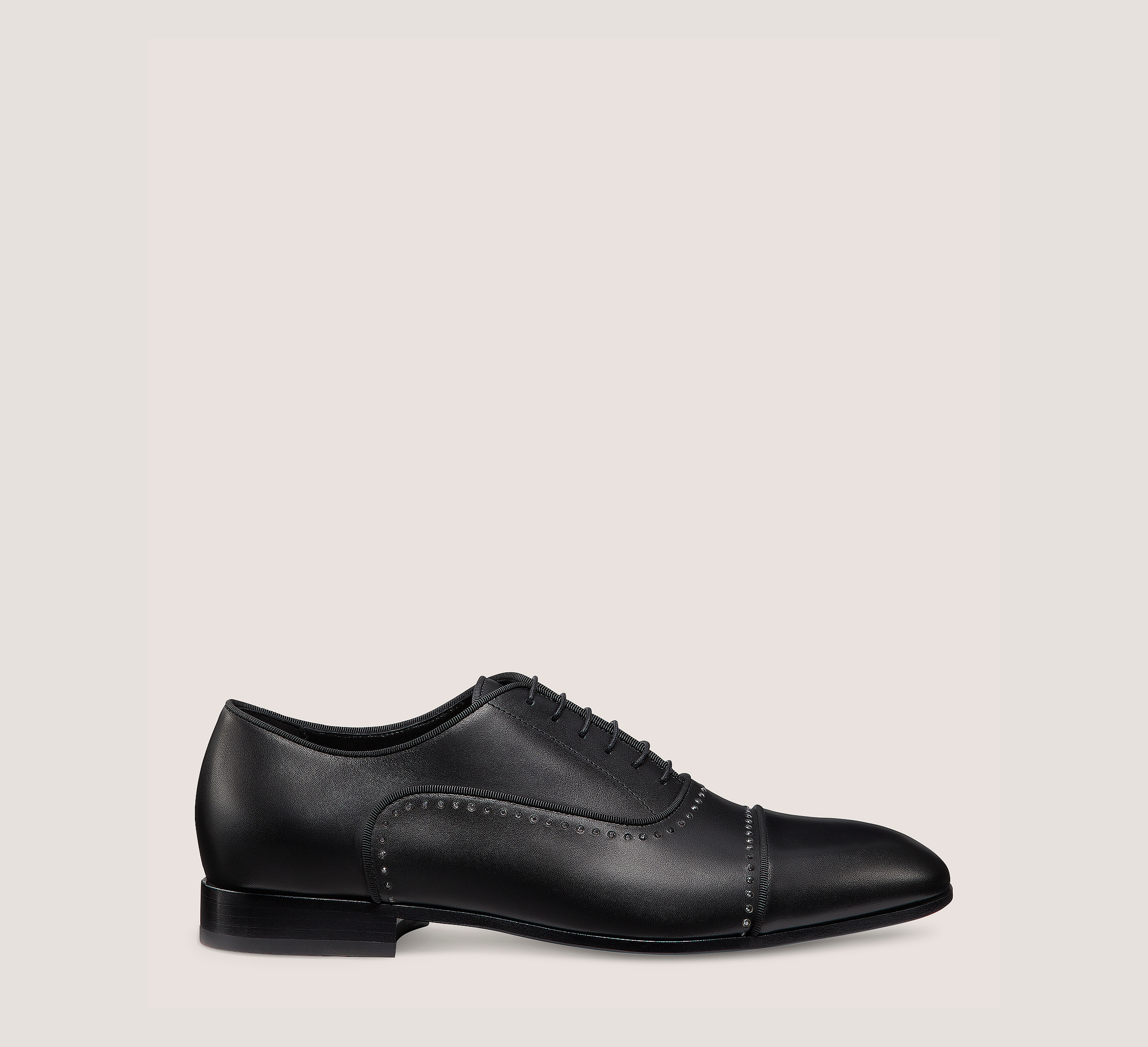Premiere Party Oxford, Black Leather/Strass, Size: 9 Medium