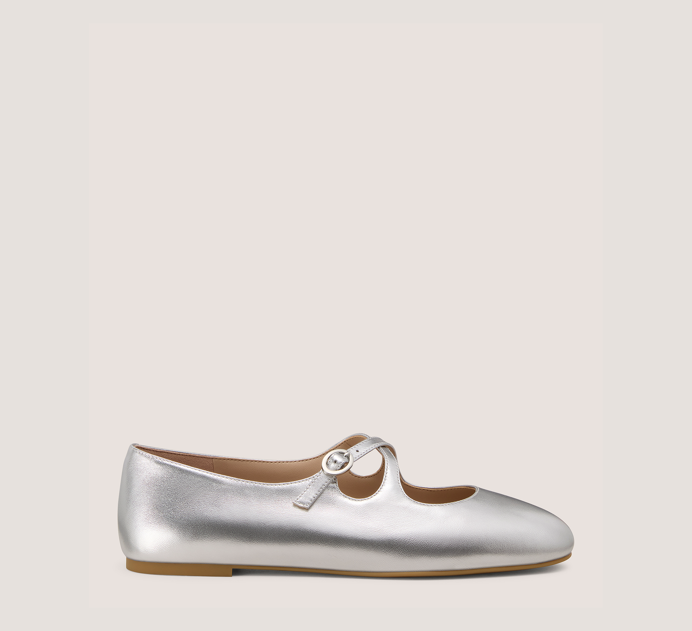 Emilee Mary Jane, Silver Metallic Leather, Size: 5.5 Medium