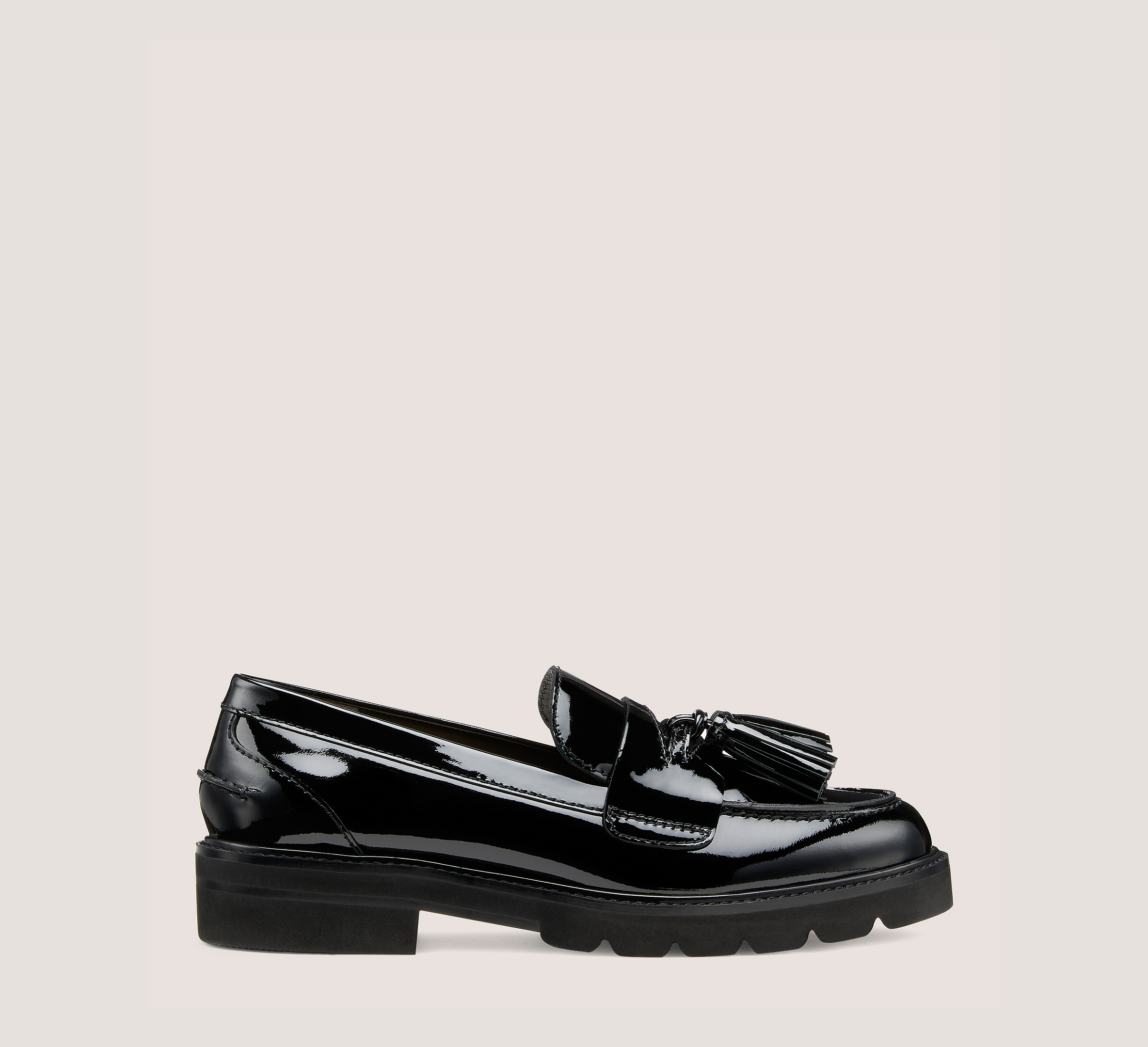 Adrina Loafer, Black Patent Leather, Size: 4 Medium