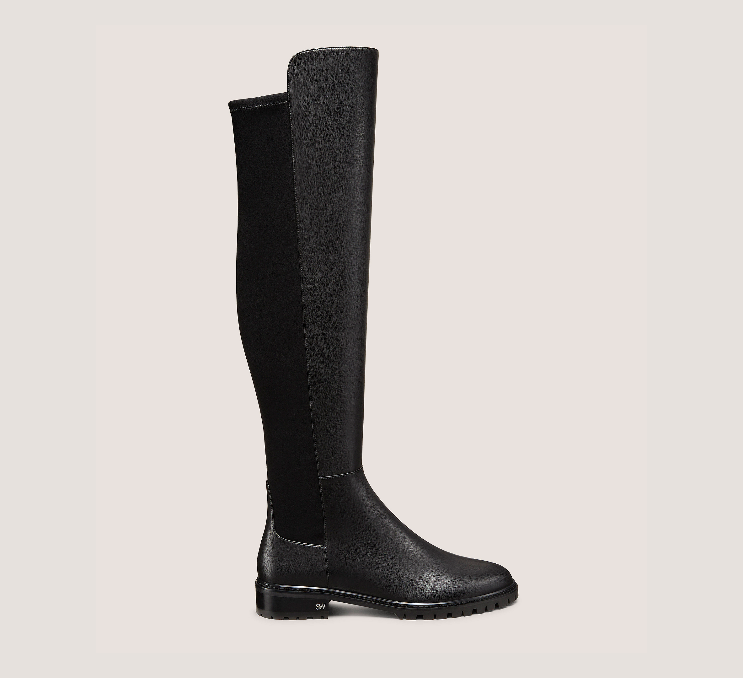 City Boot, Black Nappa Leather, Size: 6.5 Medium