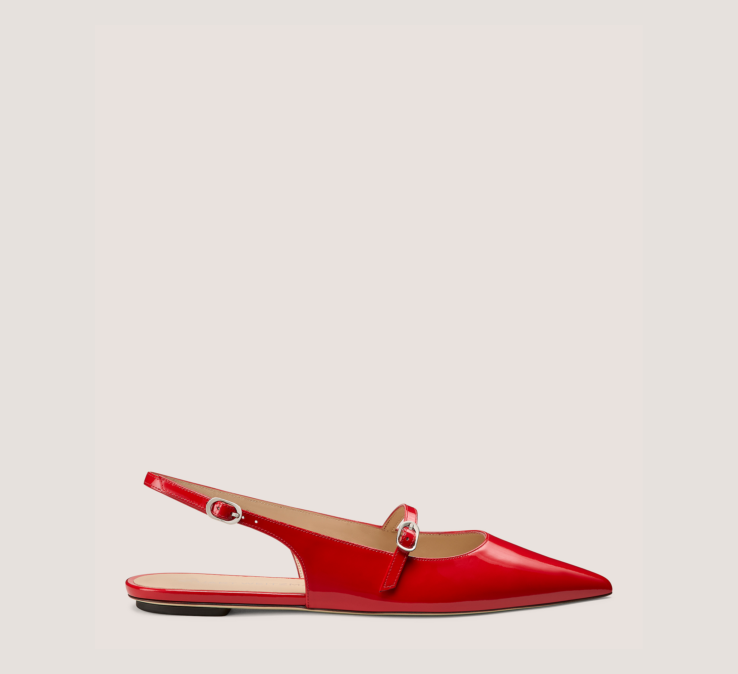 Emilia Mary Jane Slingback, Cherry Patent Leather, Size: 6 Medium