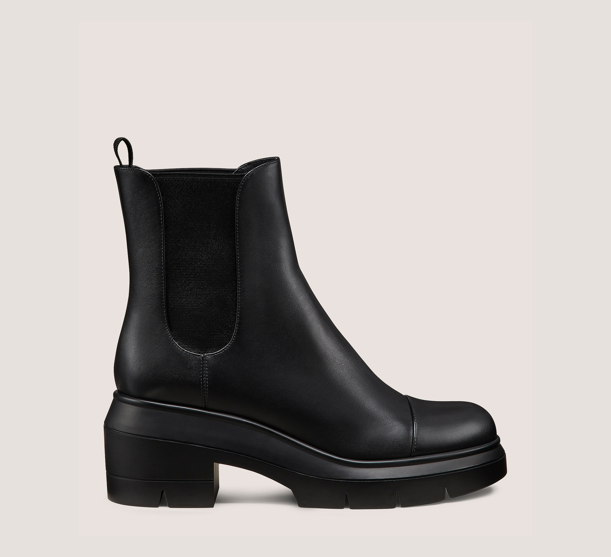 Norah, Black Smooth Leather, Size: 12 Wide