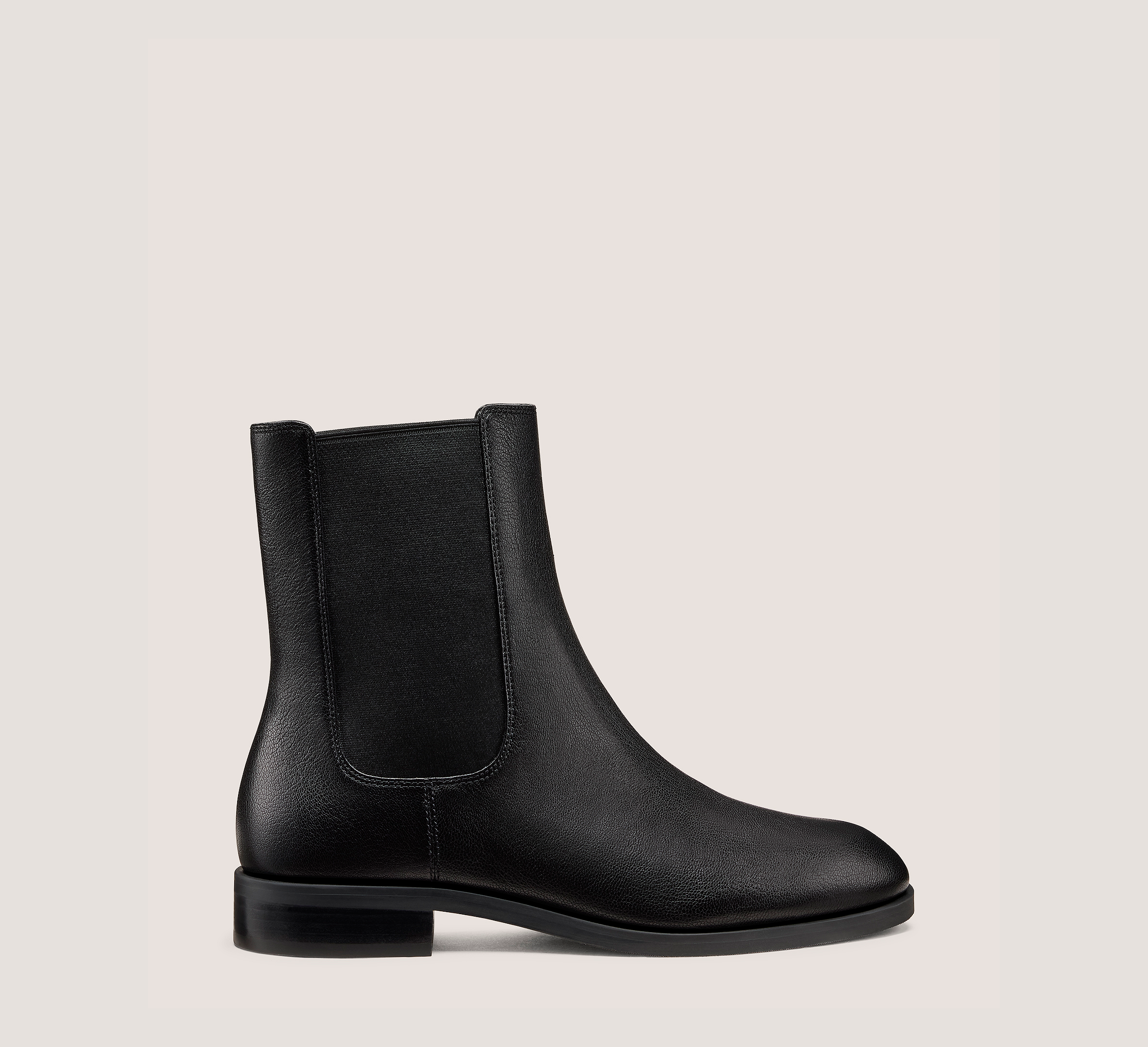 Nori Chelsea Bootie, Black Pebble Leather, Size: 4 Medium