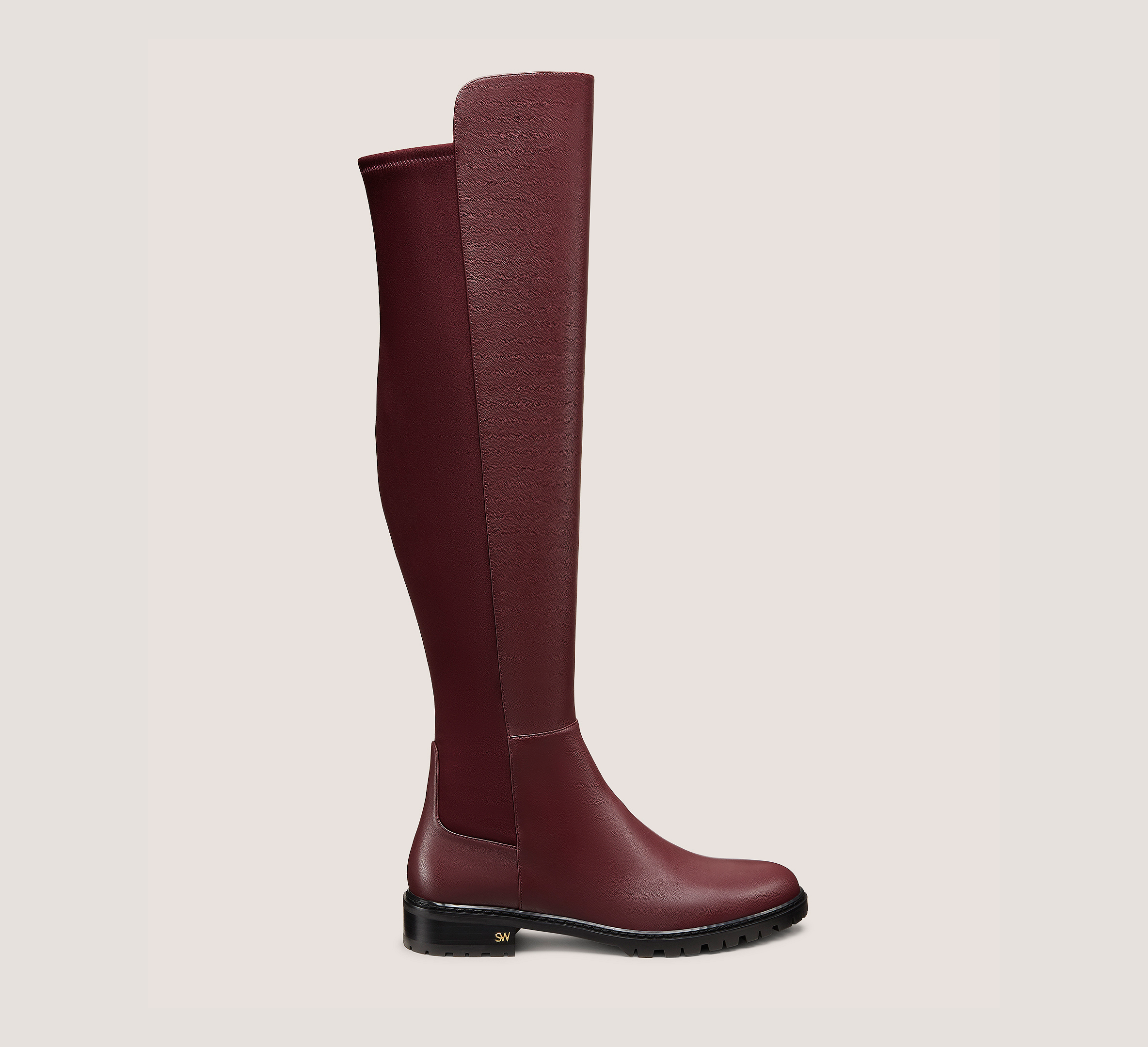 City Boot, Cabernet Nappa Leather, Size: 7.5 Medium