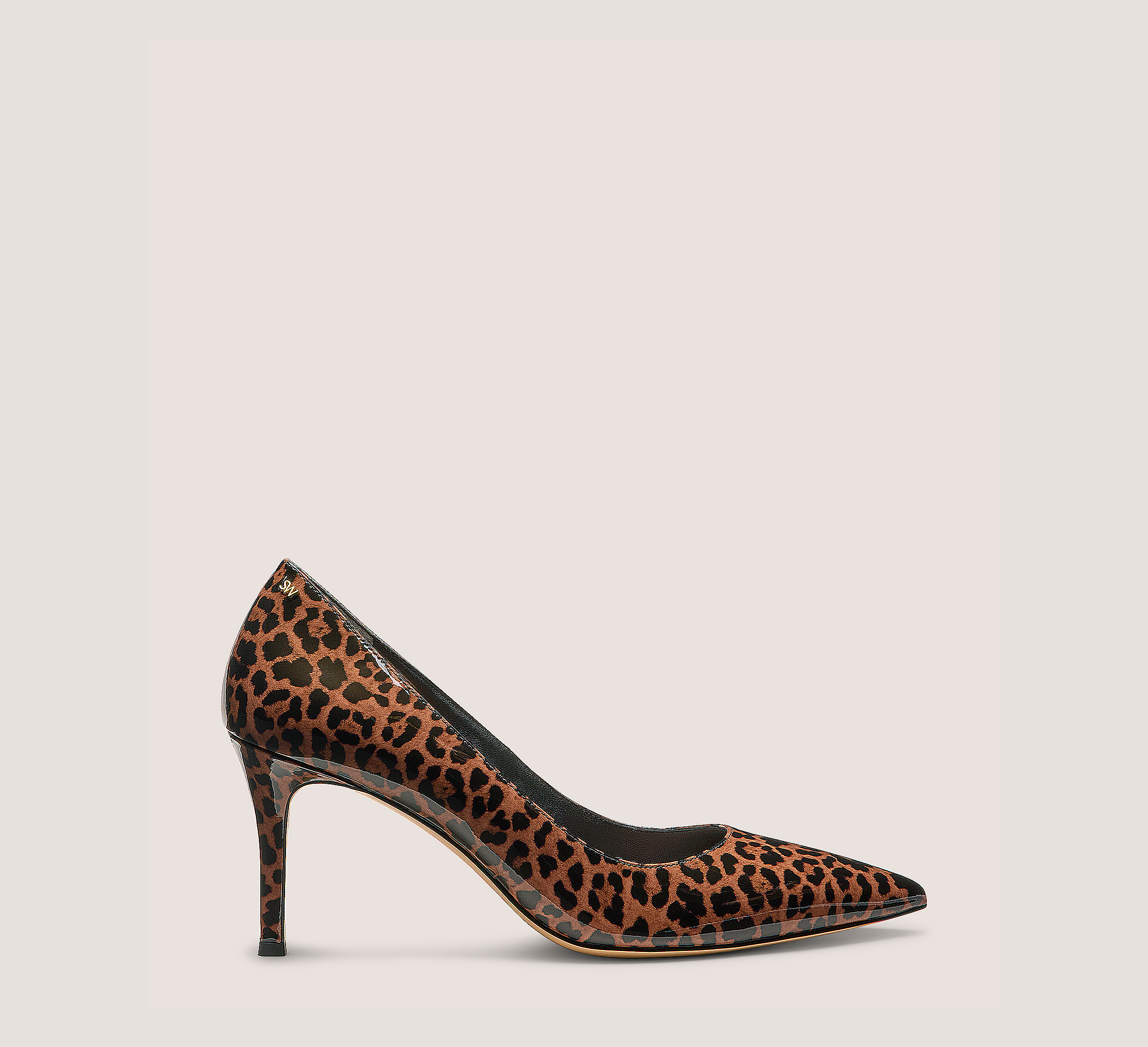 Jones Pump 75, Cheetah Cheetah Print Patent Leather, Size: 9.5 Medium