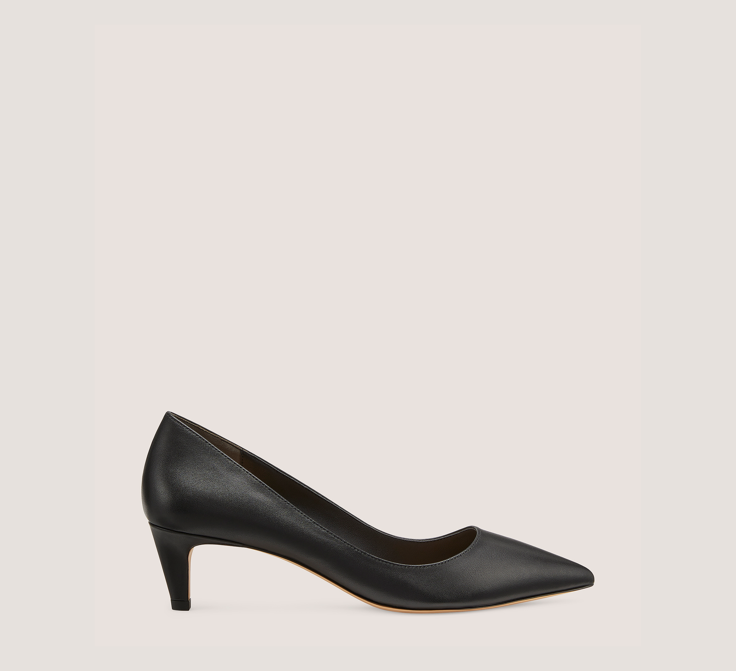 Dancer 50 Pump, Black Smooth Leather, Size: 8.5 Medium