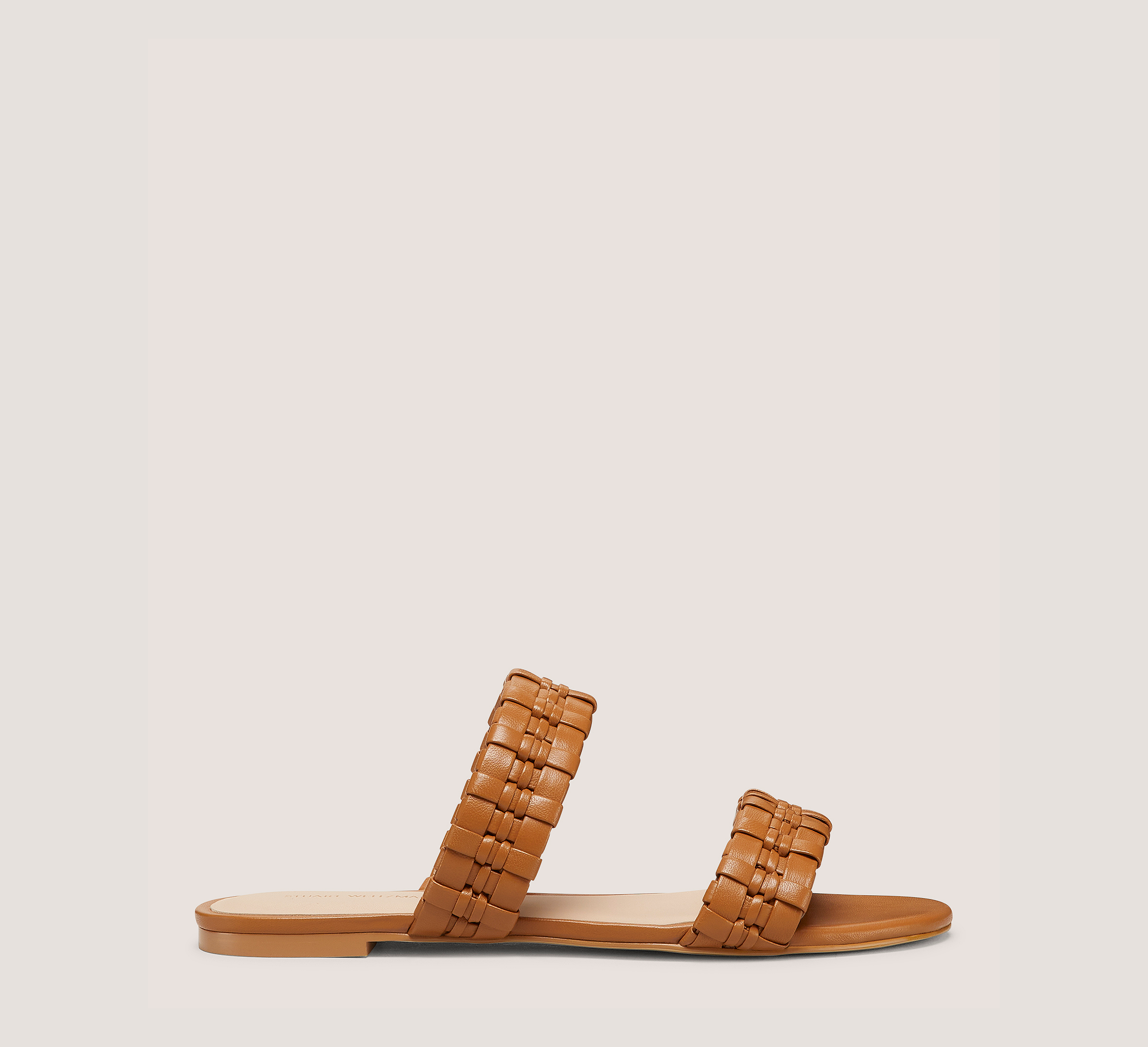 Venice Slide, Almond Nappa Leather, Size: 8.5 Medium