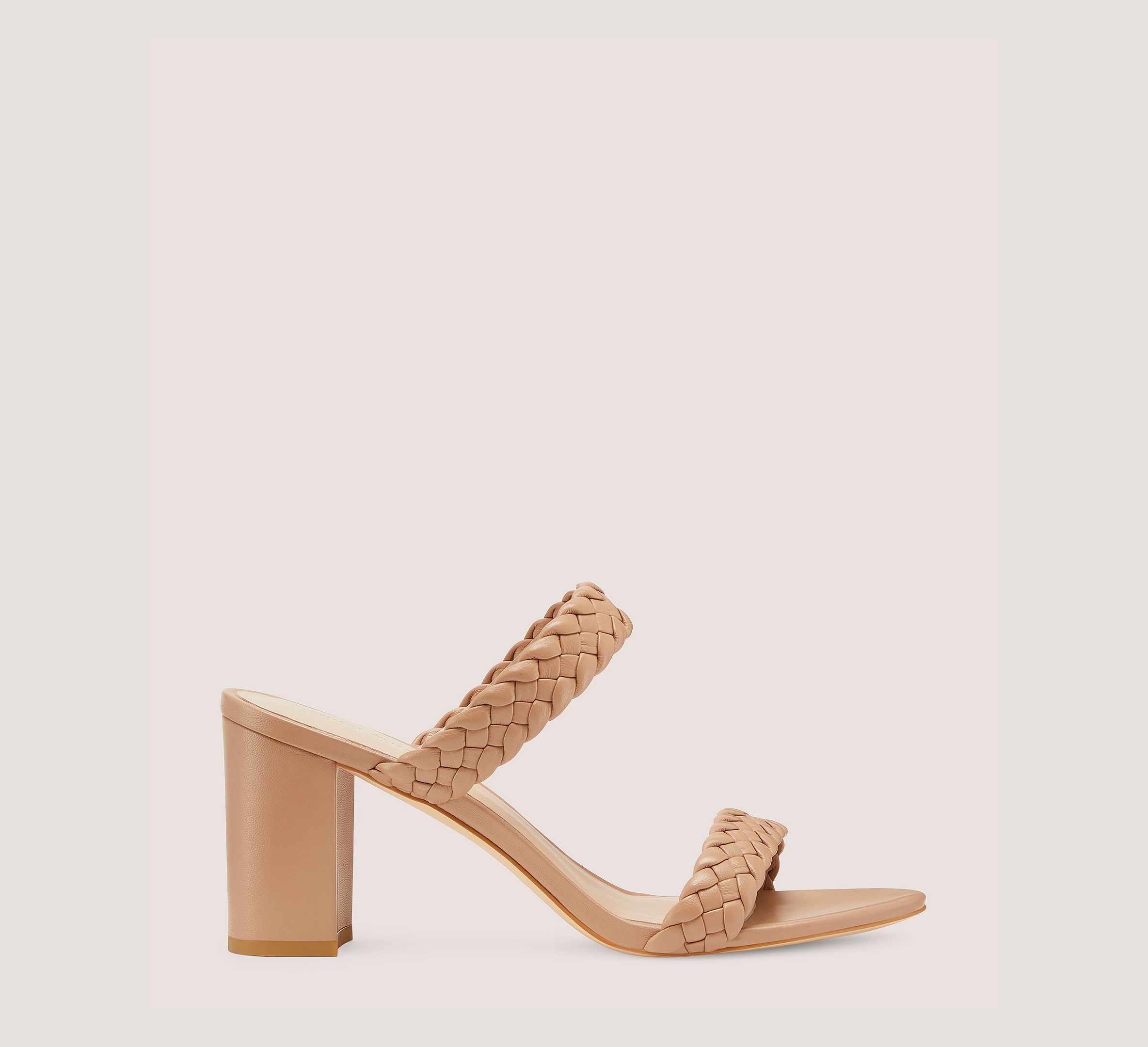 Tuscan 75 Block Slide, Sandalwood Nappa Leather, Size: 11 Medium