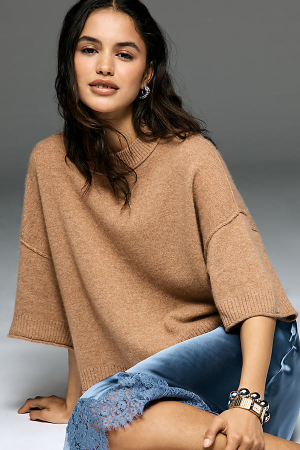 The Goldie Crew-Neck Cashmere Sweater