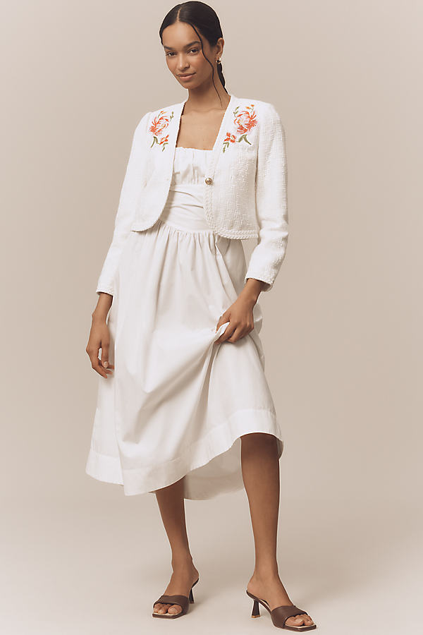 Bayle Embroidered Tweed Jacket by Derek Lam 10 Crosby