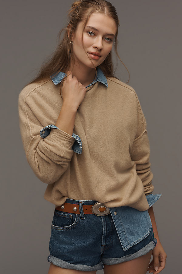 The Alani Cashmere Mock-Neck Sweater by Pilcro