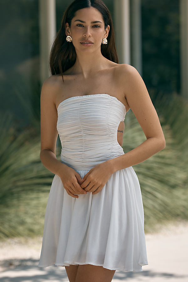 Skye Strapless Tie-Back Mini Dress