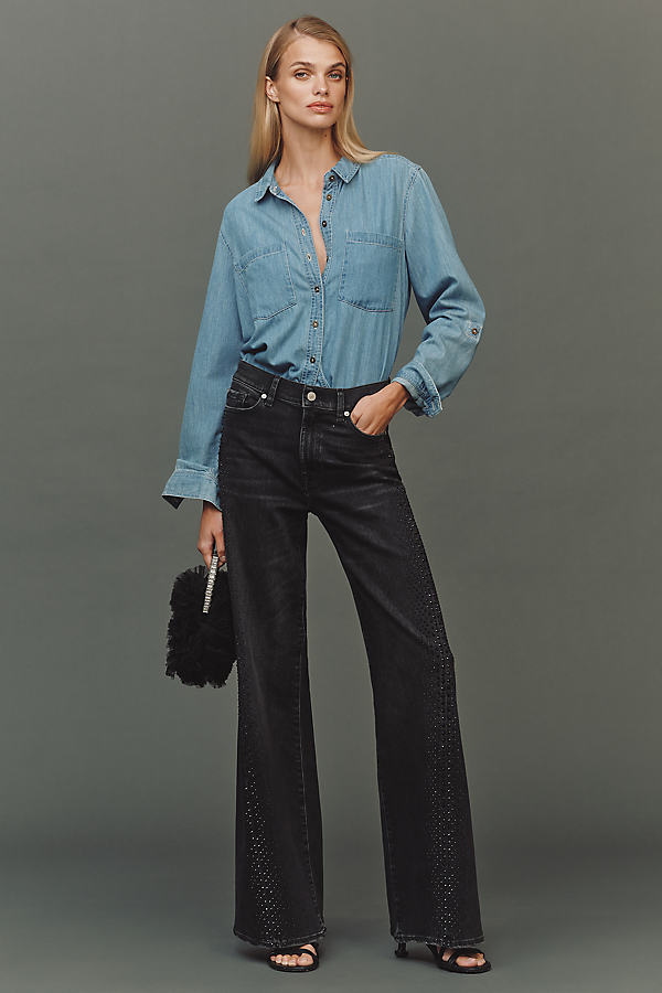 Twisted Lotta High-Rise Wide-Leg Jeans