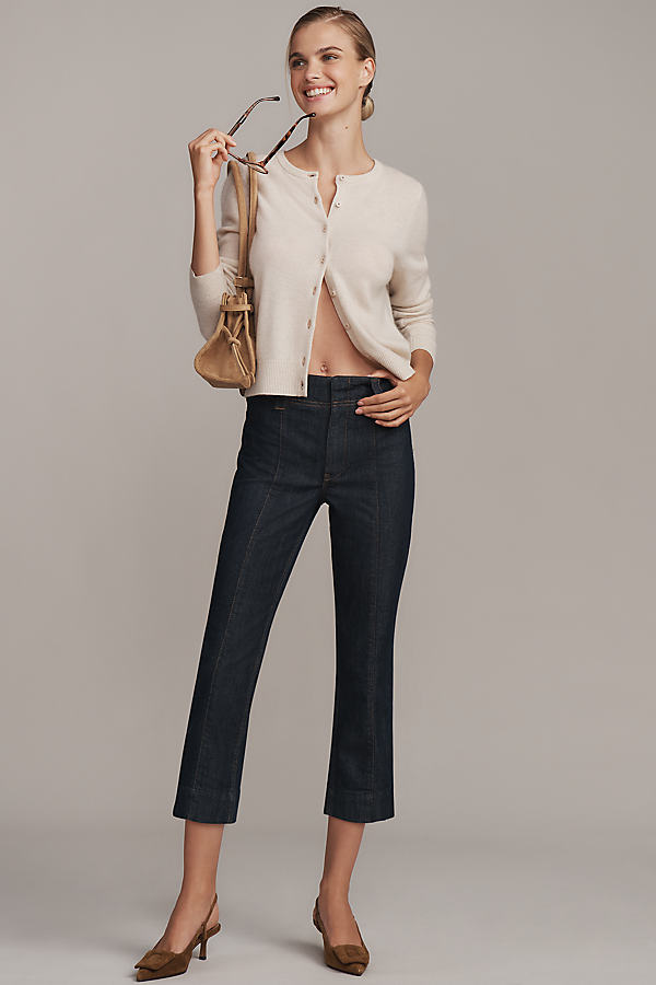 Slim 70s High-Rise Crop Flare Jeans
