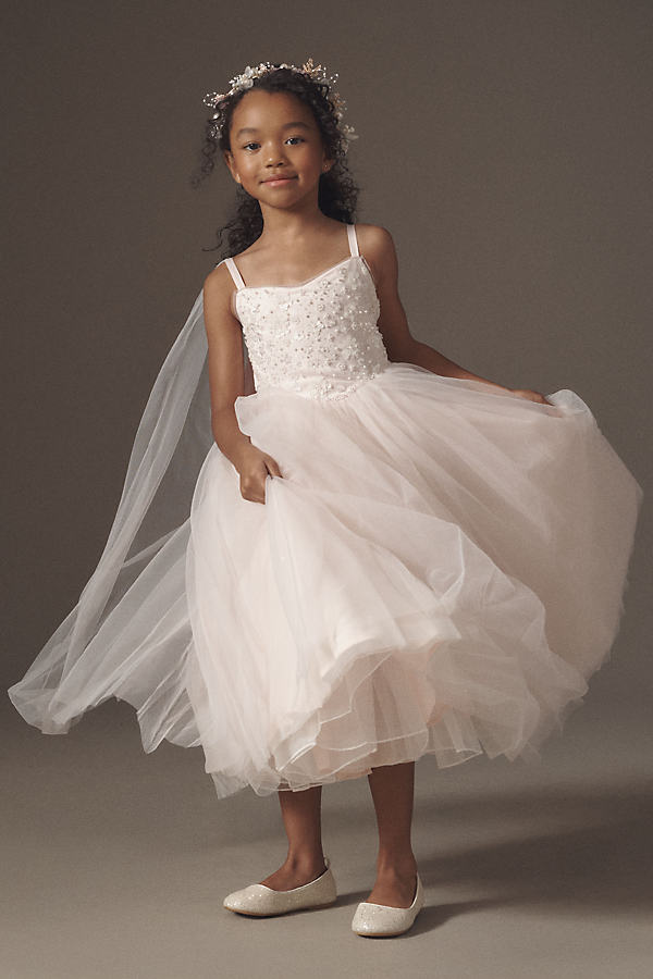 Sequin Floral Flower Girl Dress by Princess Daliana