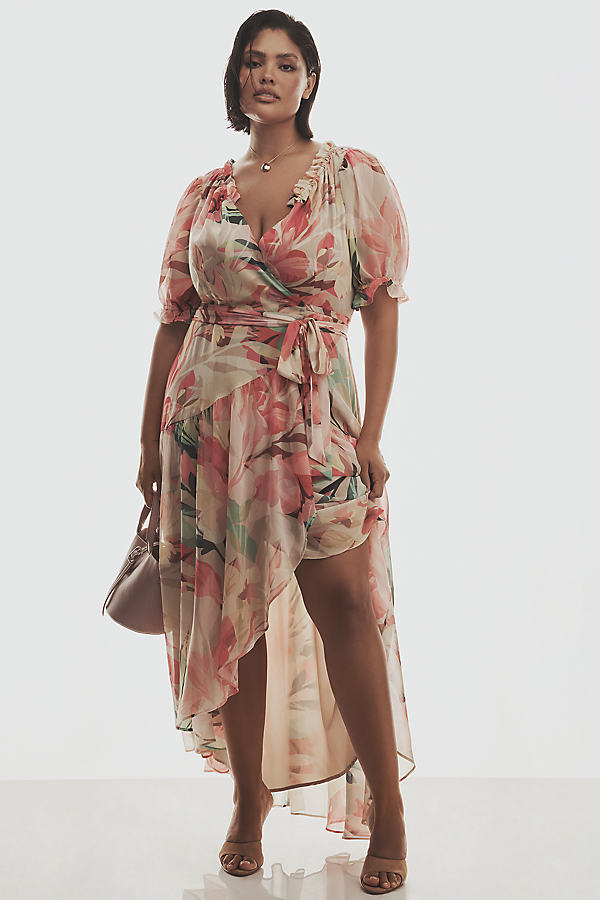 Bethany Petite Wrap Midi Dress