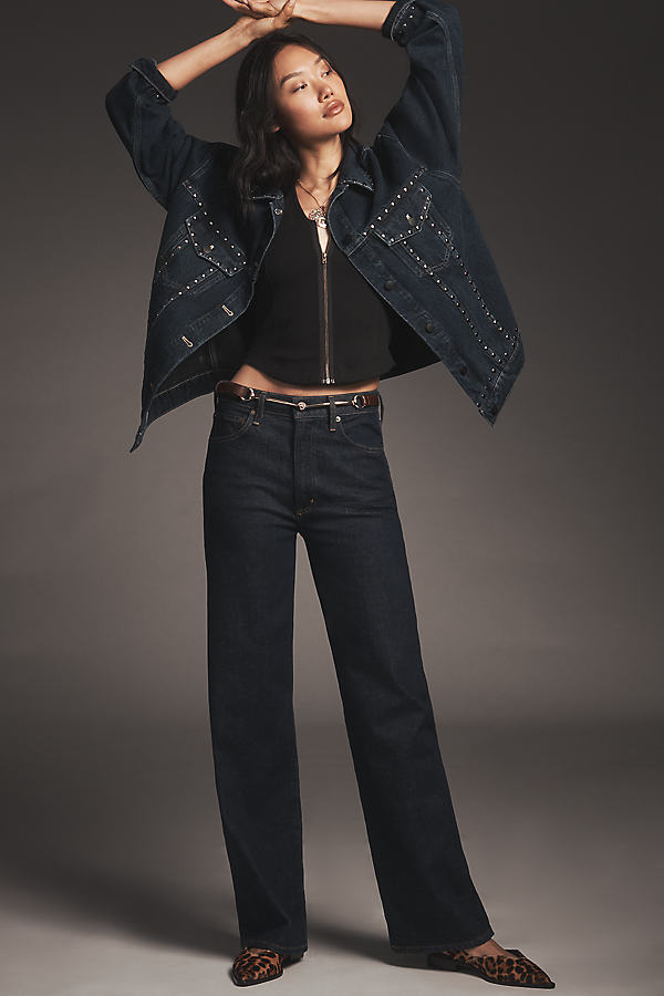 Harper Mid-Rise Straight-Leg Jeans