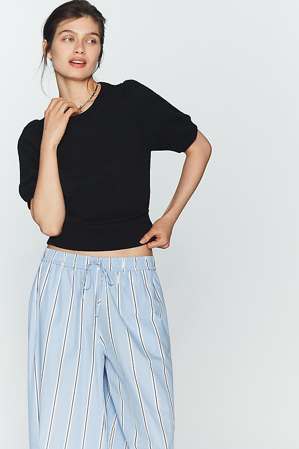 Puff-Sleeve Sweatshirt Tee