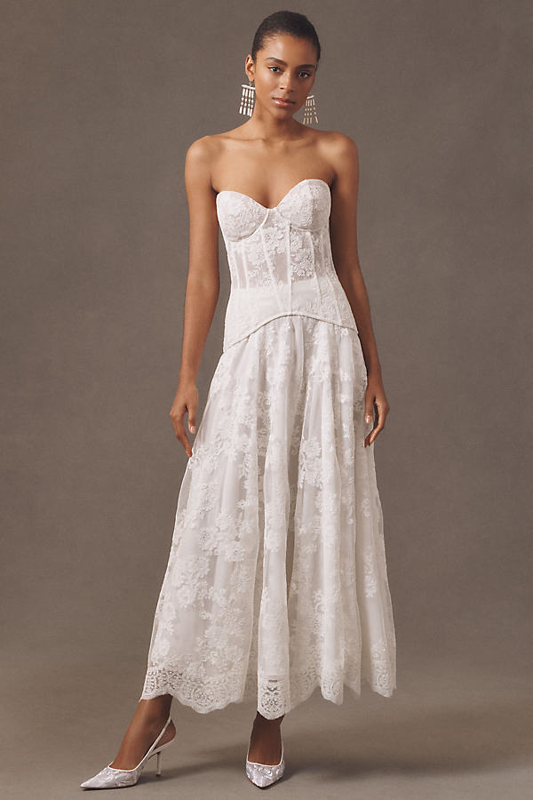 Carolena Lace Corset Two-Piece Set