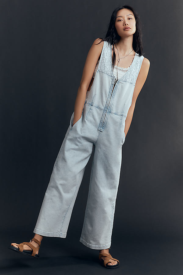 Front-Zip Wide-Leg Jumpsuit