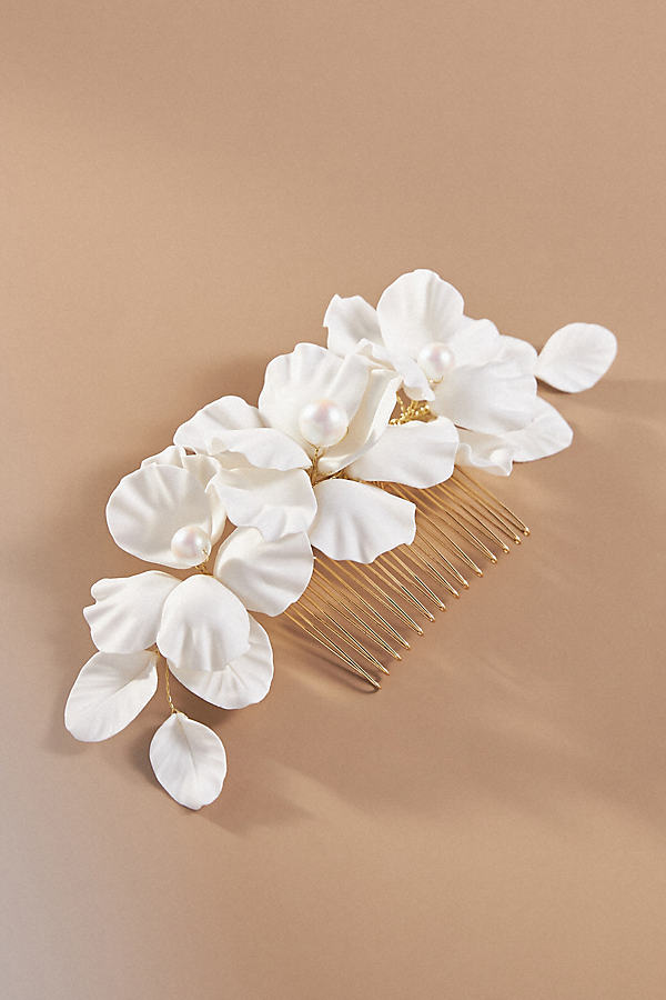 Clay Floral Hair Comb by Twigs & Honey