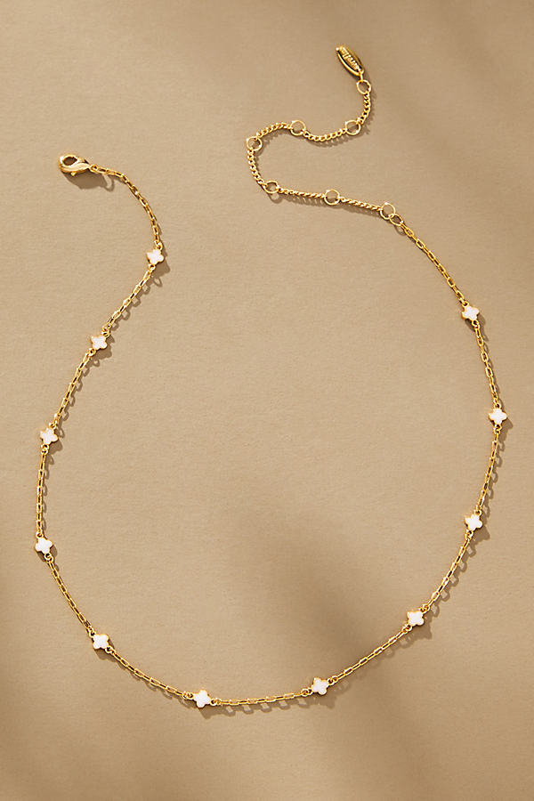 Tiny Clover Chain Necklace
