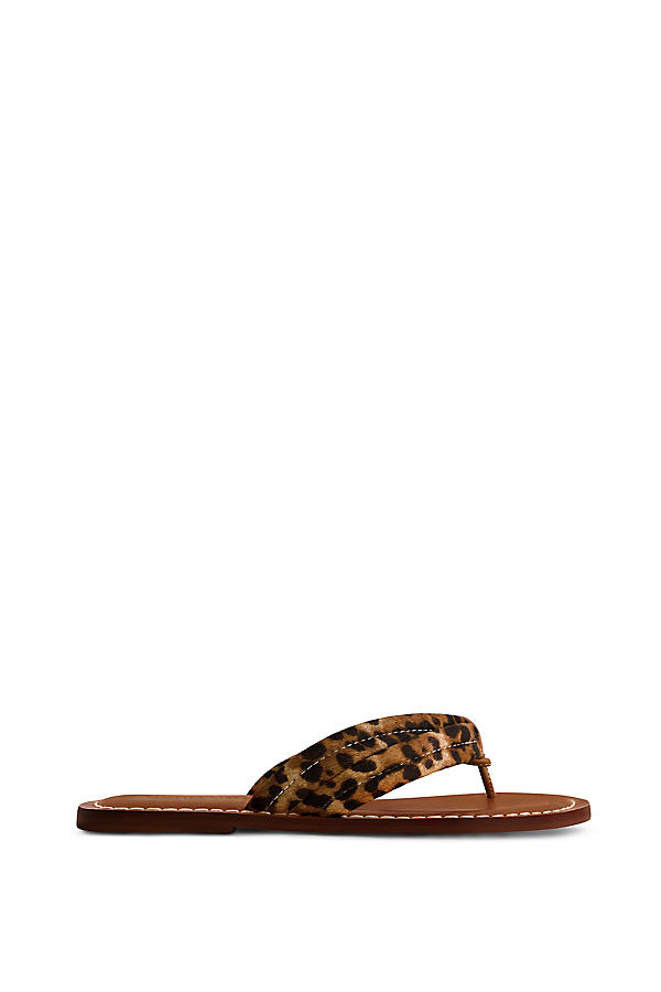 Miami Calf-Hair Thong Sandals