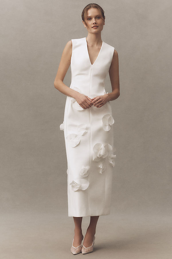 Yarni Sleeveless V-Neck Embellished Maxi Dress