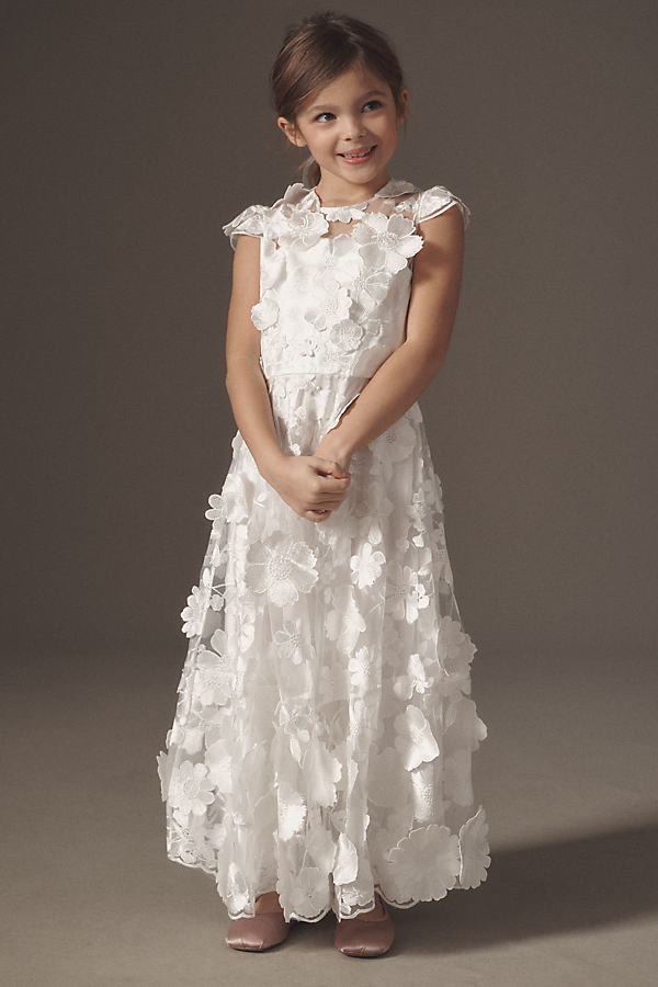 Harriet 3D Lace Flower Girl Dress