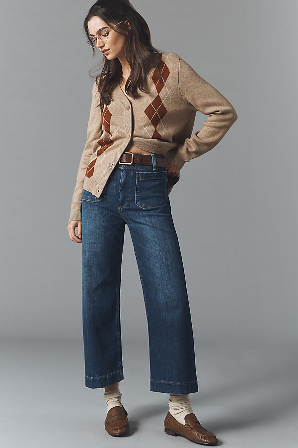The Colette Crop Wide-Leg Jeans by Maeve