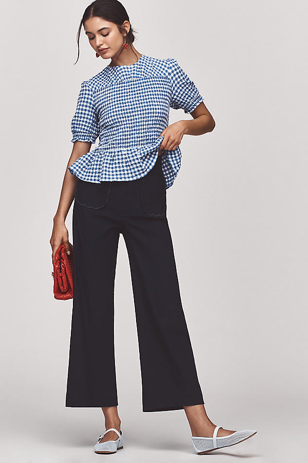 The Colette Magic Fabric Scallop-Pocket Pants by Maeve