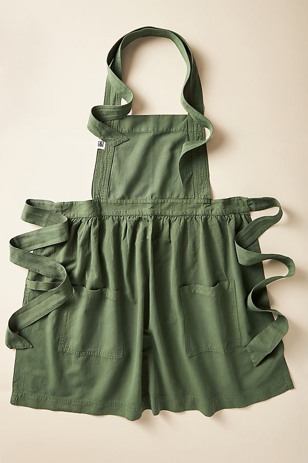 Cotton-Linen Pinafore Apron by Hedley & Bennett