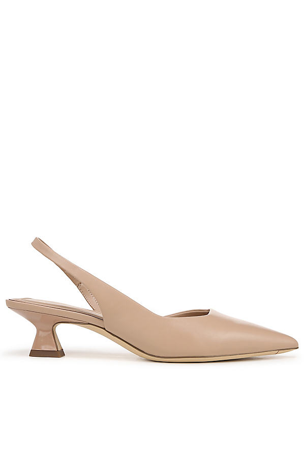 Devin Slingback Kitten-Heel Pumps