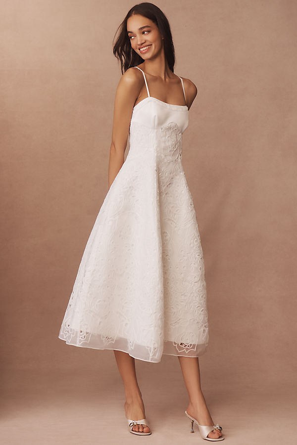 Fit-and-Flare Midi Dress