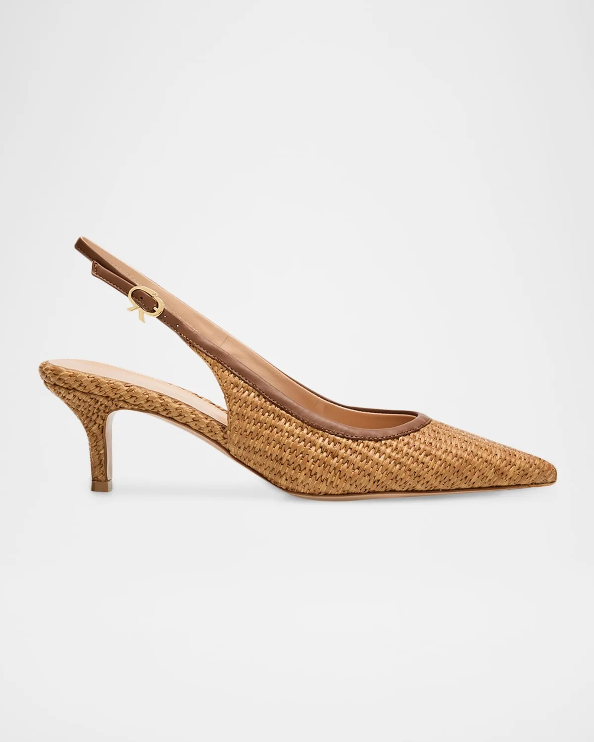 Marbella Raffia Slingback Pumps