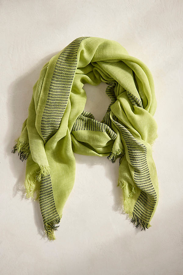 Fringed Stripe Scarf