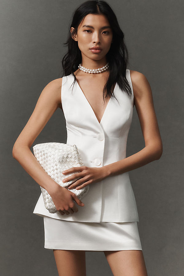 The Vienna Satin Plunge Vest by Mare Mare Top by Mare Mare