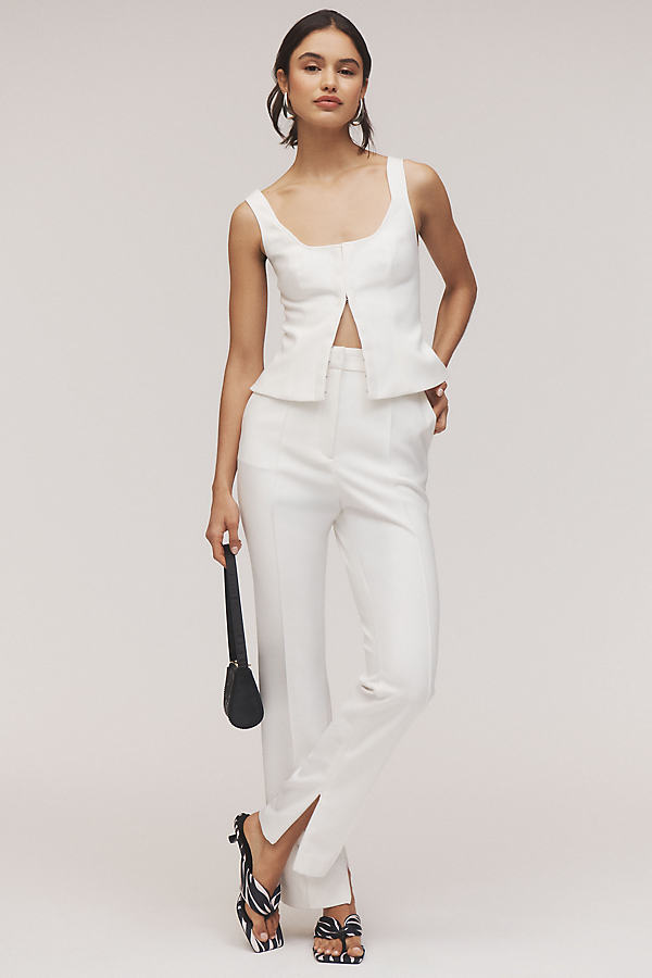 Newland High-Rise Split-Hem Pants