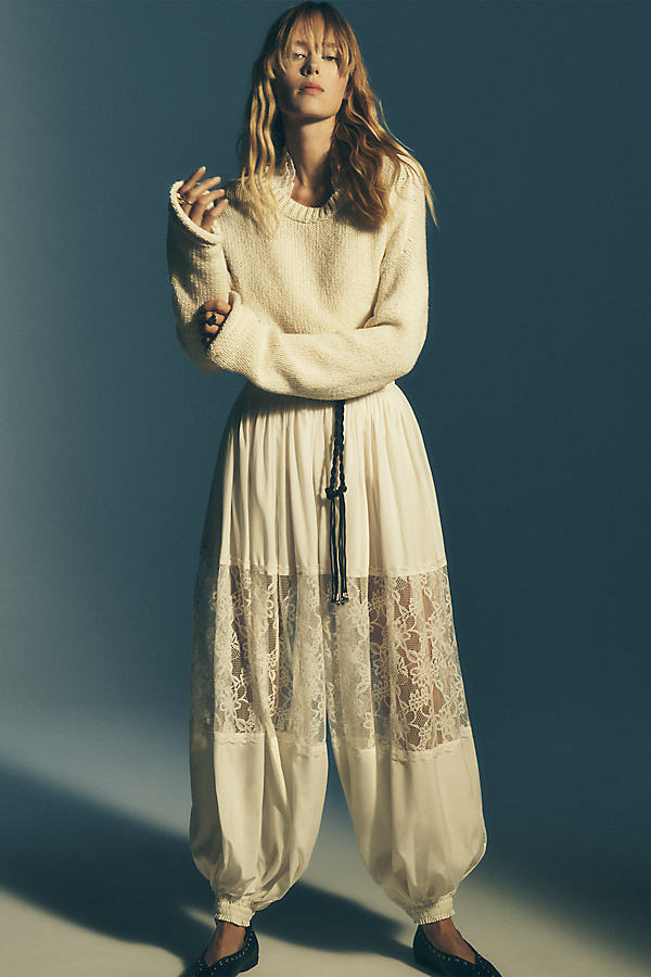 Harlow Oversized Roll-Hem Sweater by Pilcro