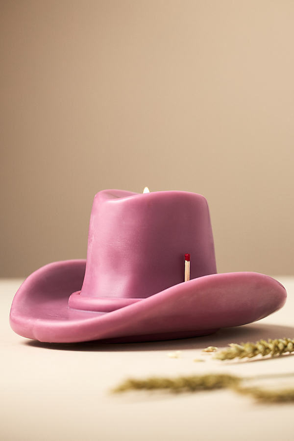 Davie Ocho Cowboy Hat Decorative Candle