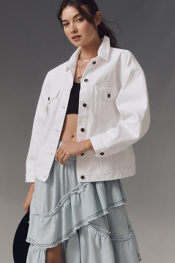 The Weston Denim Boyfriend Jacket by Pilcro by Pilcro